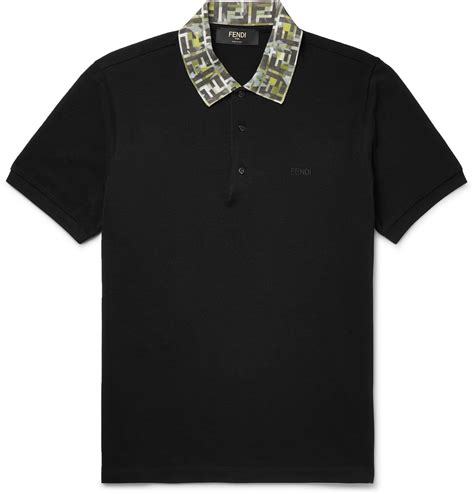 fendi polo wit|fendi polo shirt black.